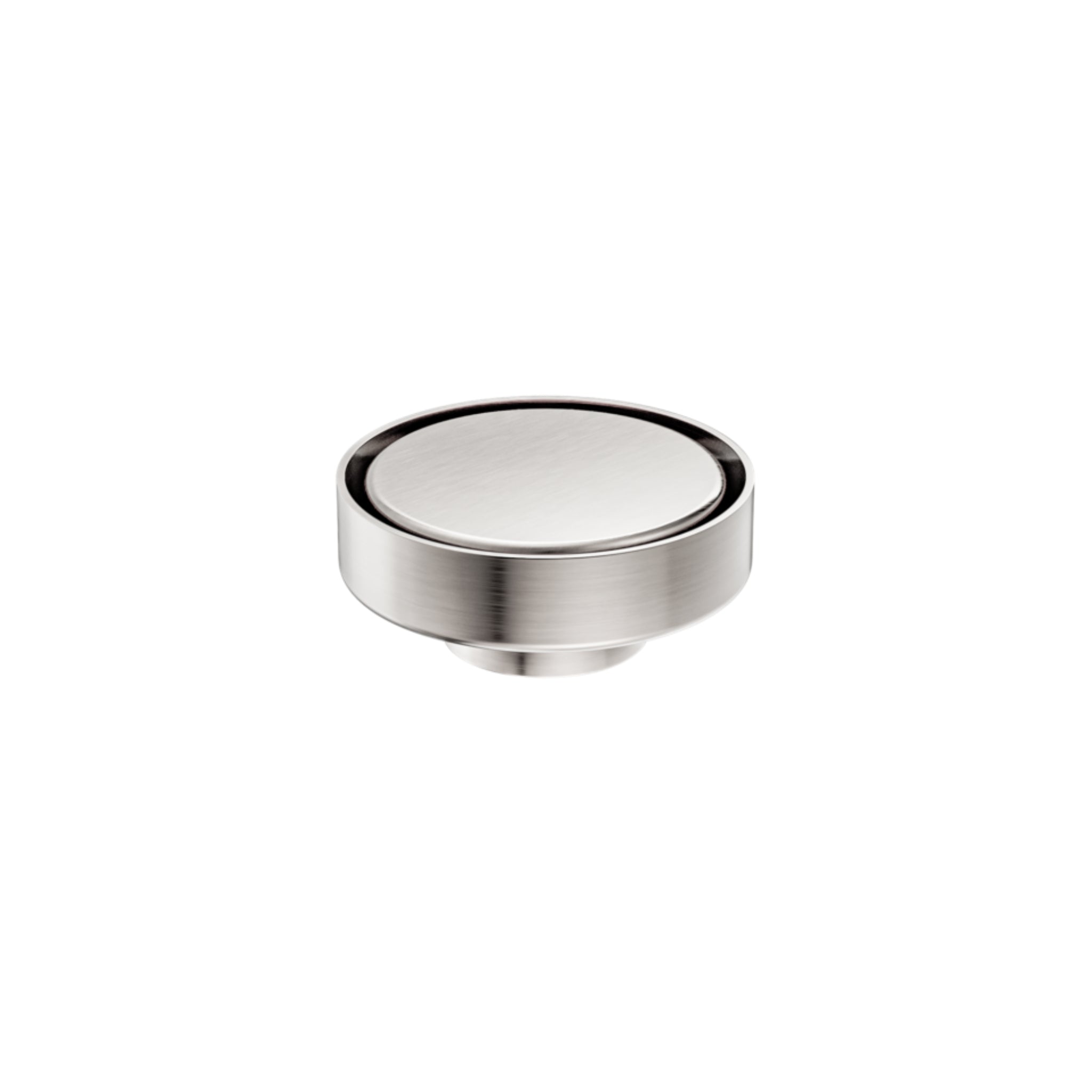NERO TILE INSERT FLOOR WASTE ROUND BRUSHED NICKEL 100MM