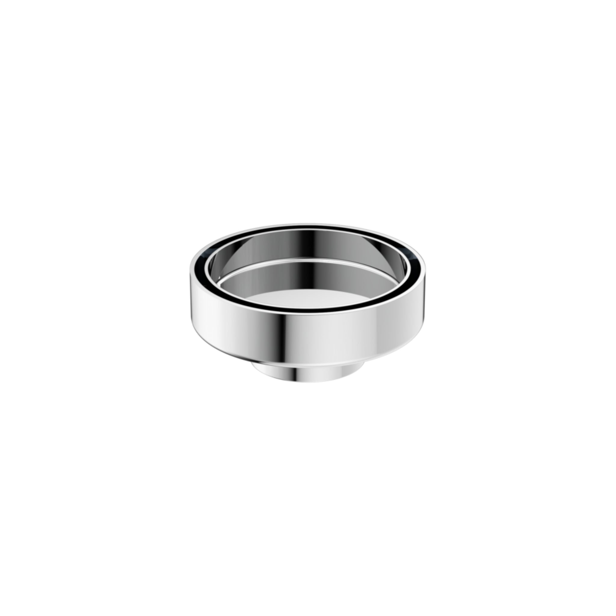 NERO TILE INSERT FLOOR WASTE ROUND CHROME 100MM