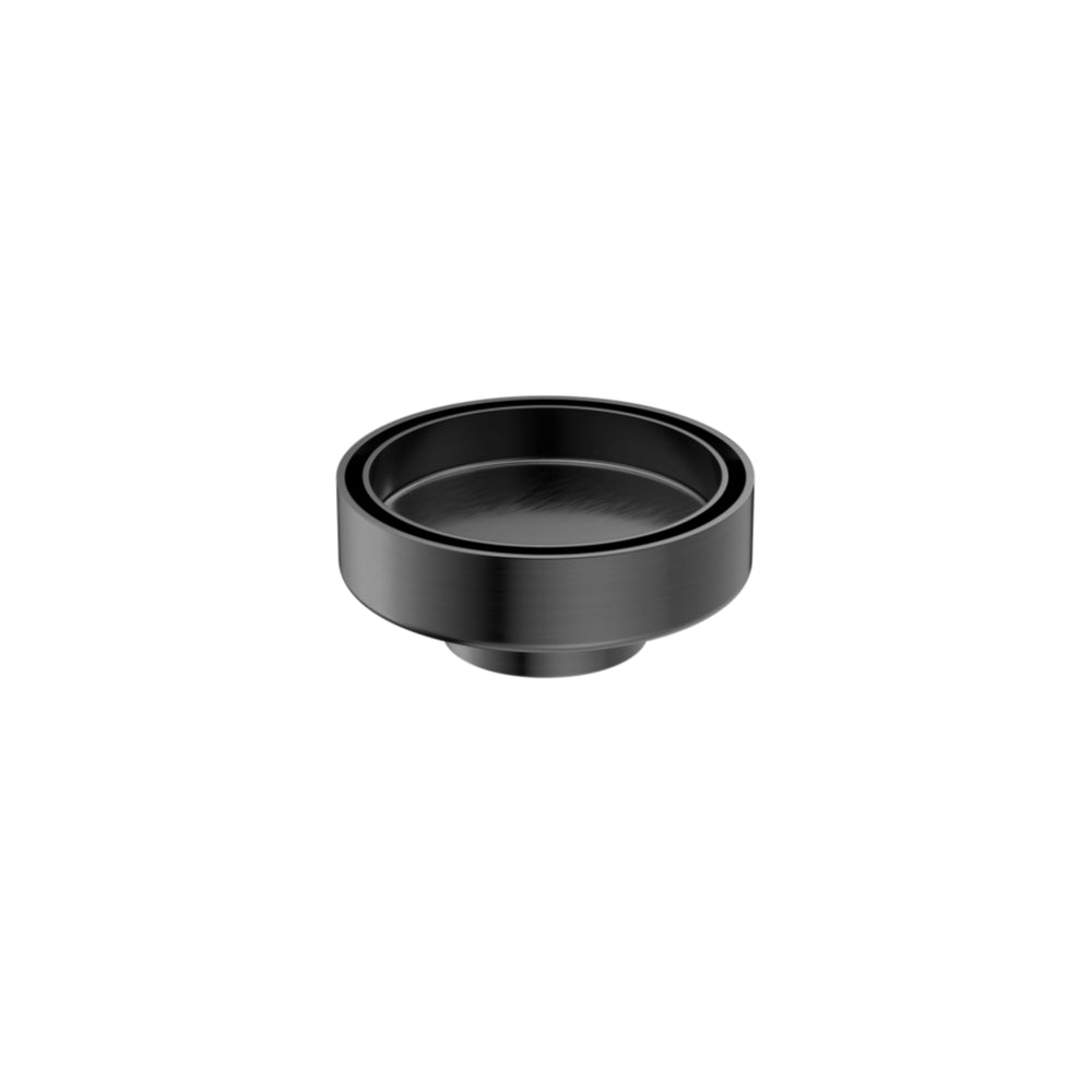 NERO TILE INSERT FLOOR WASTE ROUND GUN METAL 100MM