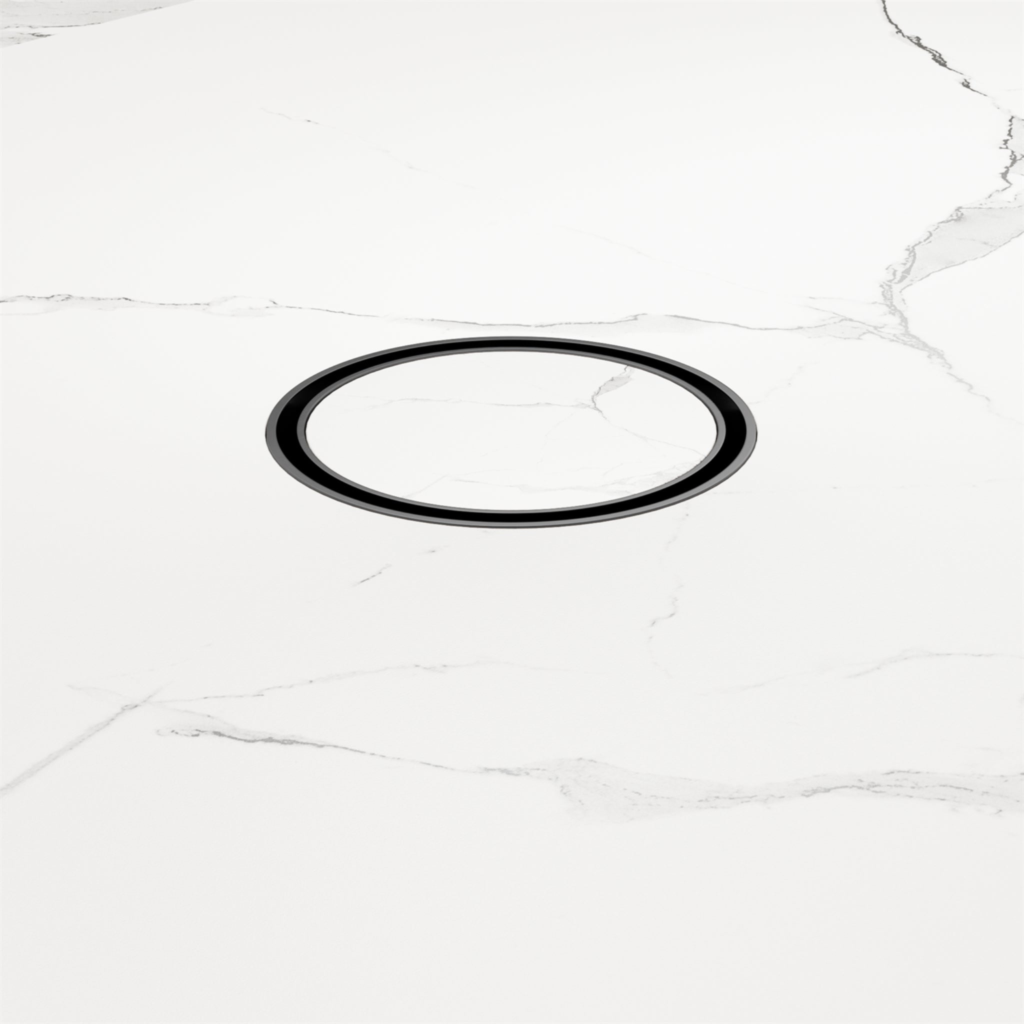 NERO TILE INSERT FLOOR WASTE ROUND GUN METAL 100MM