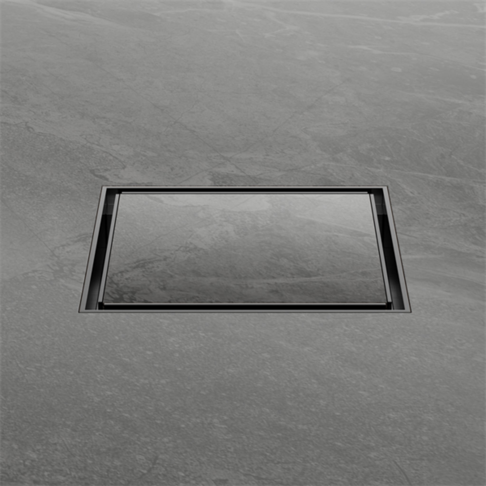 NERO TILE INSERT FLOOR WASTE 100MM GUN METAL