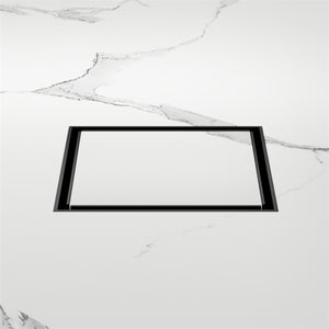NERO TILE INSERT FLOOR WASTE 100MM MATTE BLACK