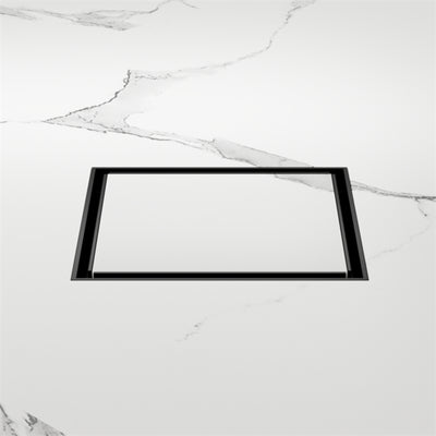 NERO TILE INSERT FLOOR WASTE 100MM MATTE BLACK