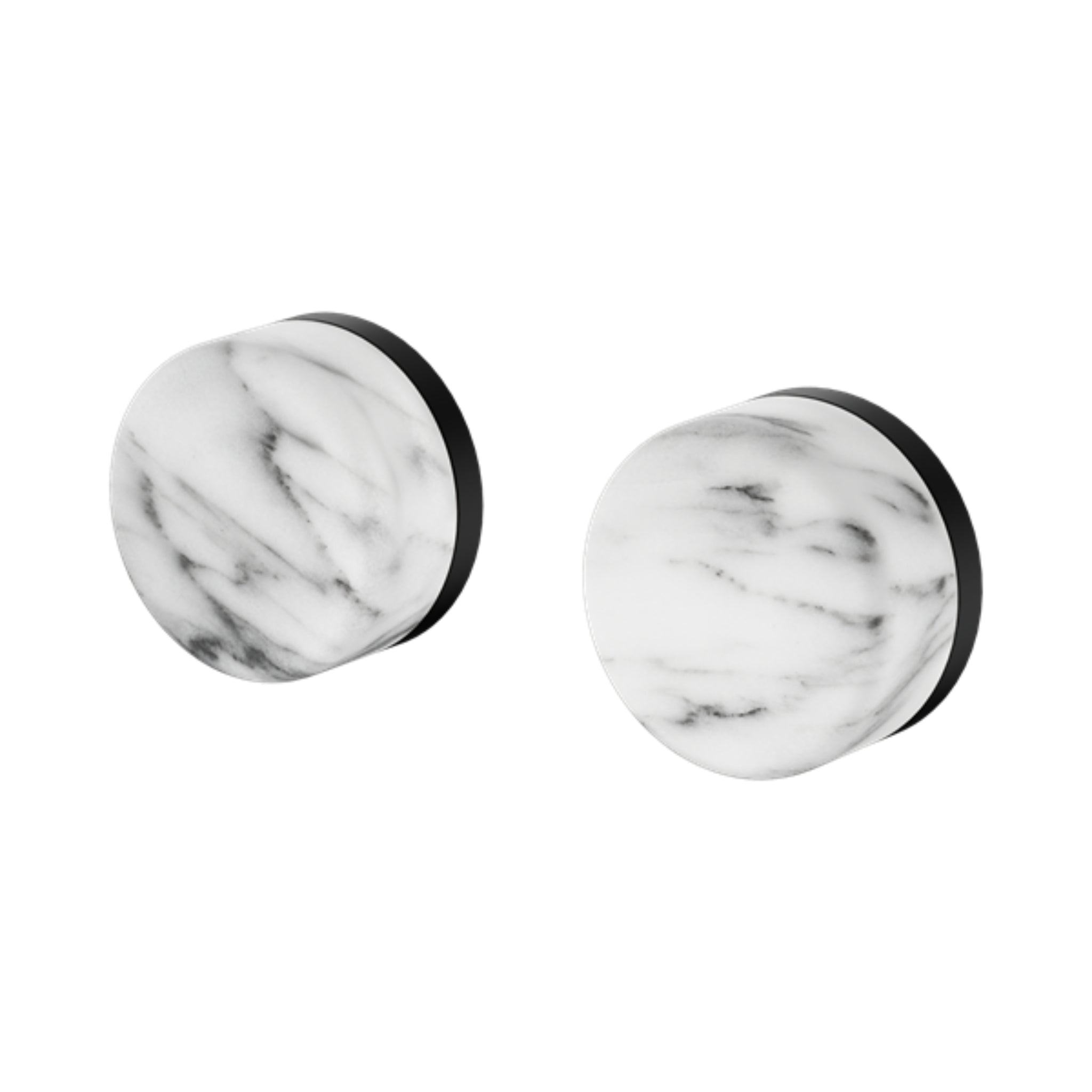 NERO SERENITY WALL TOP ASSEMBLY WITH ARABESCATO CORCHIA HANDLE MATTE BLACK