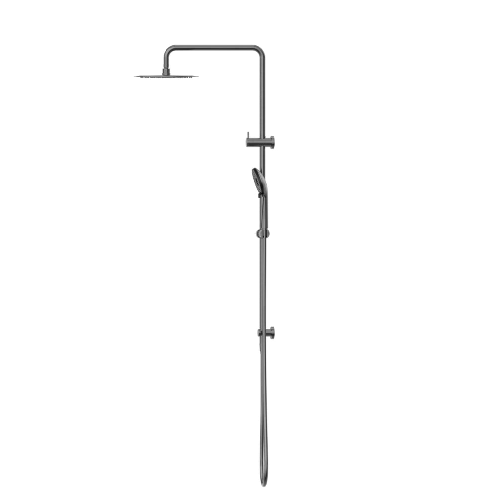 NERO ROUND PROJECT TWIN SHOWER 1116MM GUN METAL