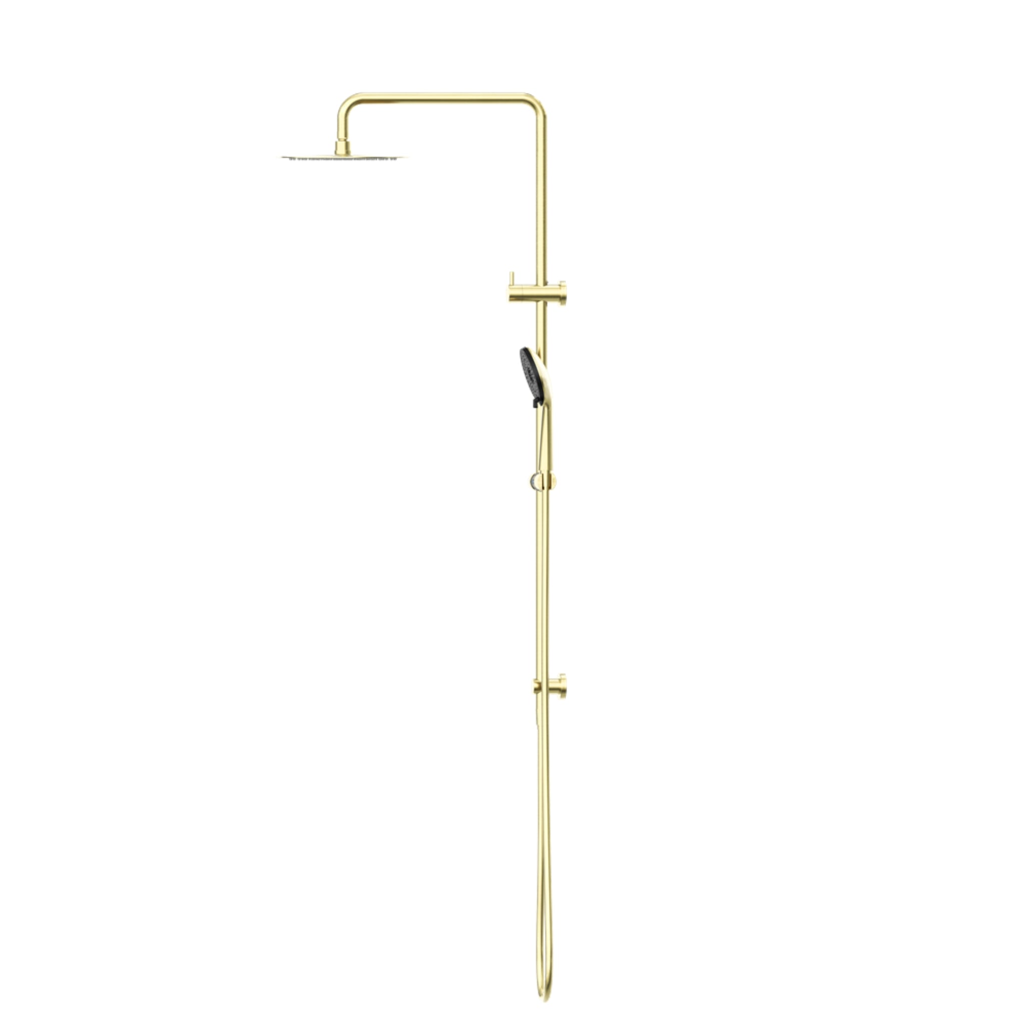 NERO ROUND PROJECT TWIN SHOWER 1116MM BRUSHED GOLD