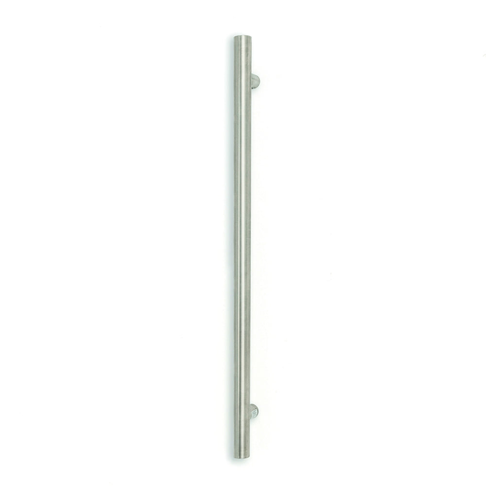 RADIANT HEATING NON-HEATED VERTICAL SINGLE TOWEL RAIL BRUSHED SATIN 950MM