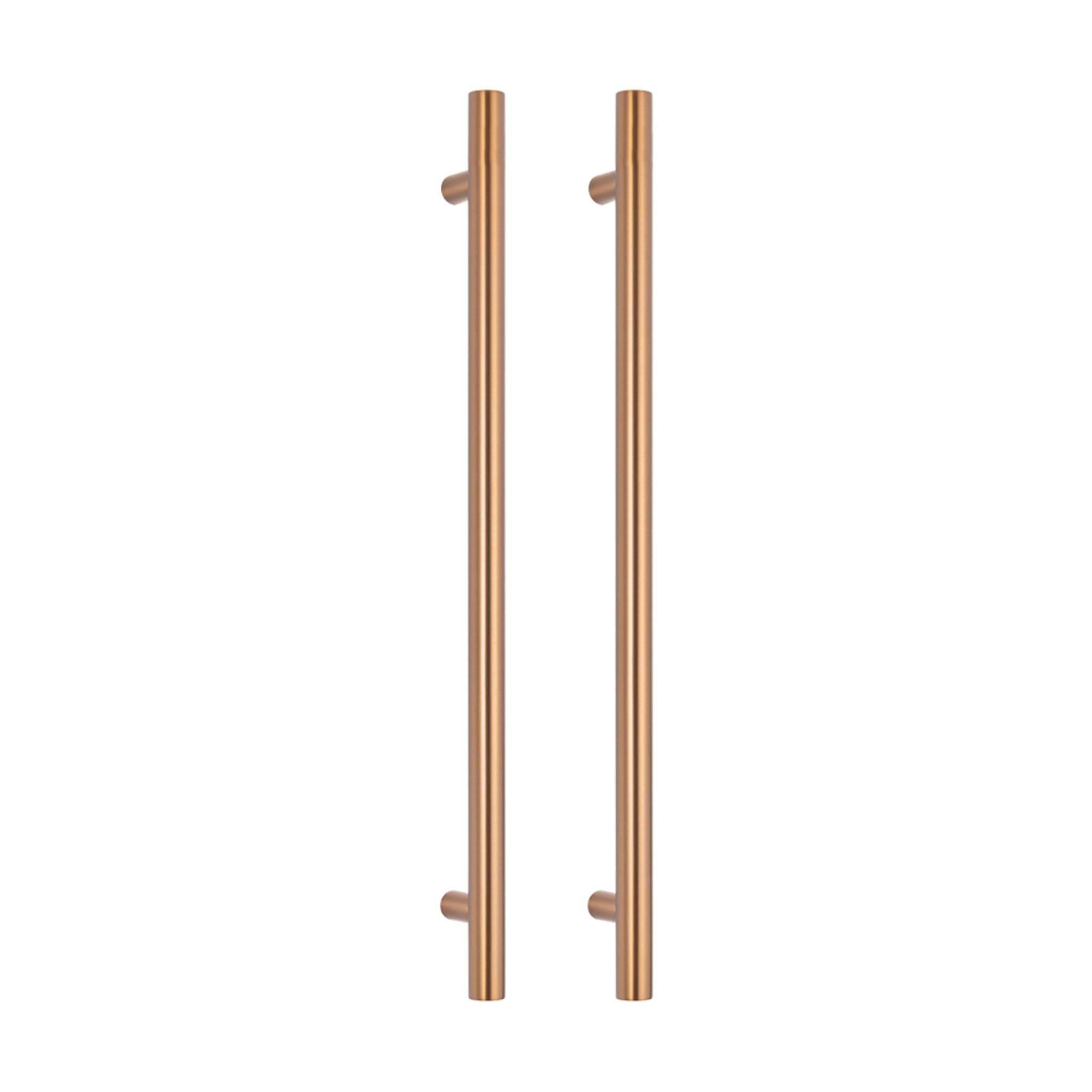 RADIANT HEATING NON-HEATED VERTICAL SINGLE TOWEL RAIL BRUSHED BRONZE 950MM