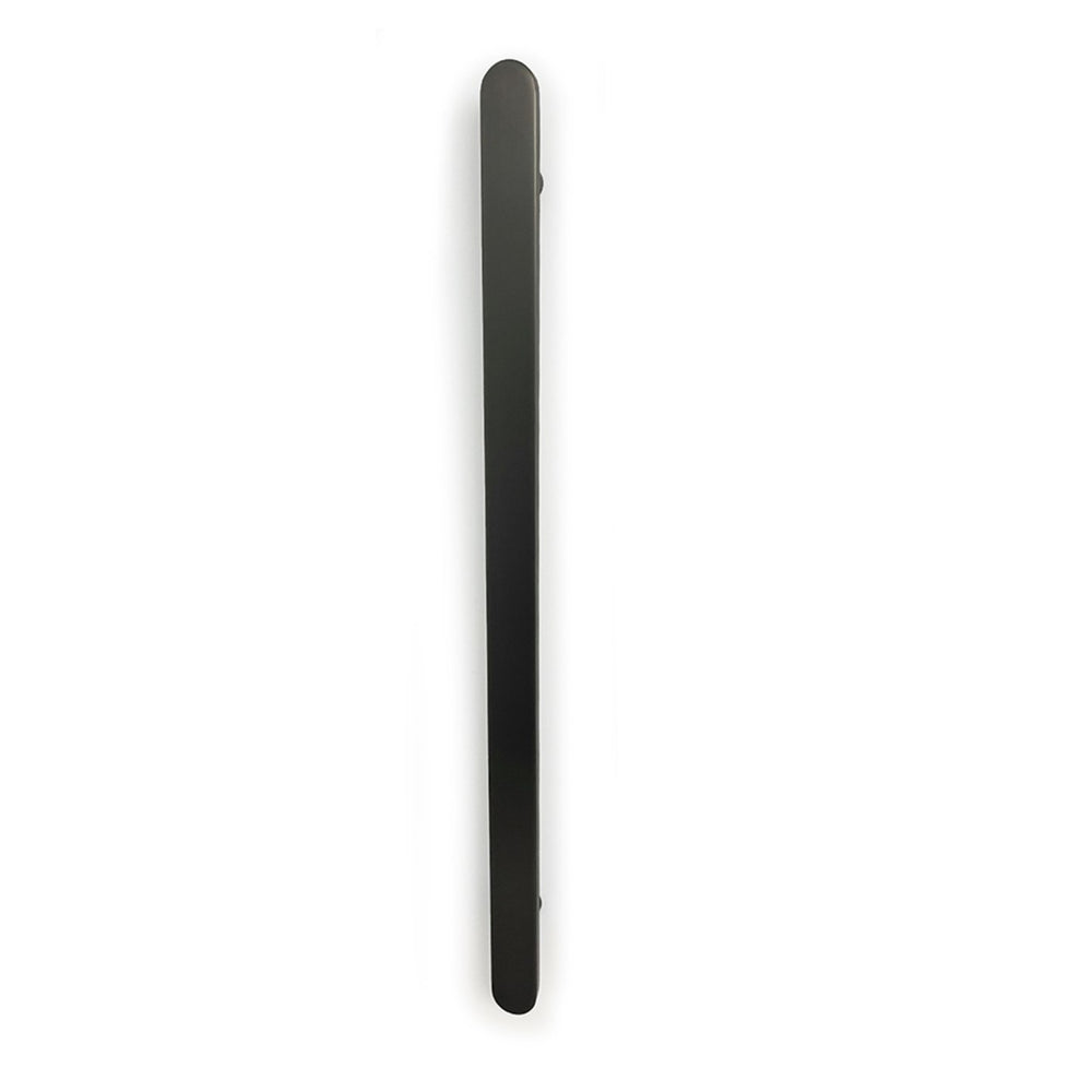 RADIANT HEATING NON-HEATED VERTICAL SINGLE TOWEL RAIL GUN METAL GREY 930MM