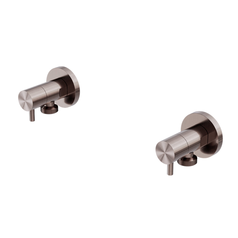 NERO WASHING MACHINE TAP SET BRUSHED BRONZE