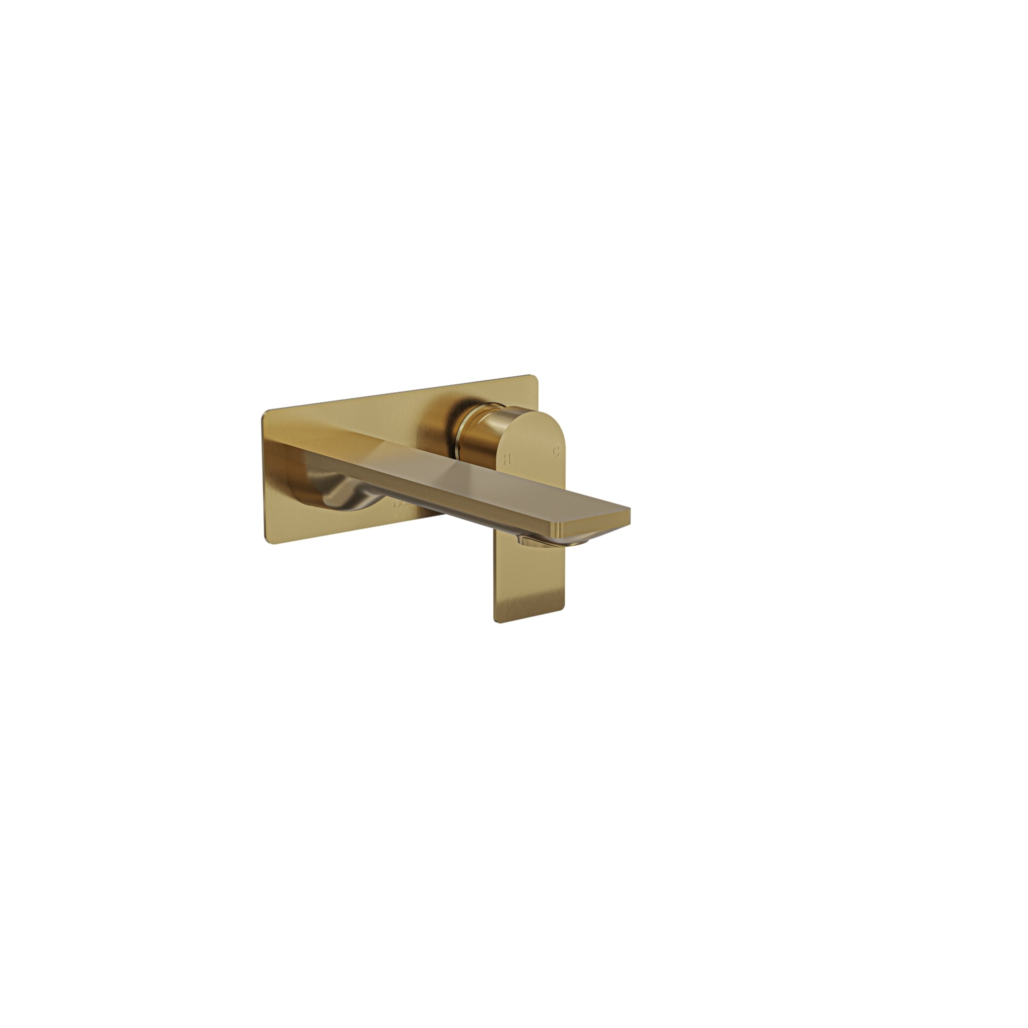 LINSOL VENA LEAD FREE WALL BASIN / BATH MIXER 165MM BRUSHED BRASS
