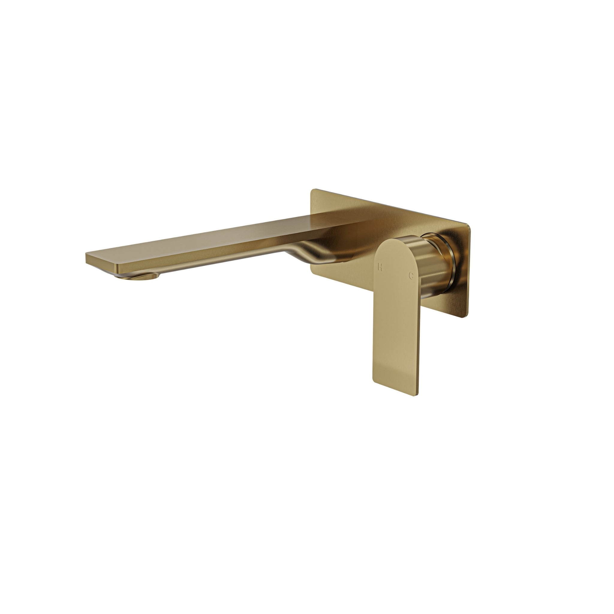 LINSOL VENA LEAD FREE WALL BASIN / BATH MIXER 165MM BRUSHED BRASS