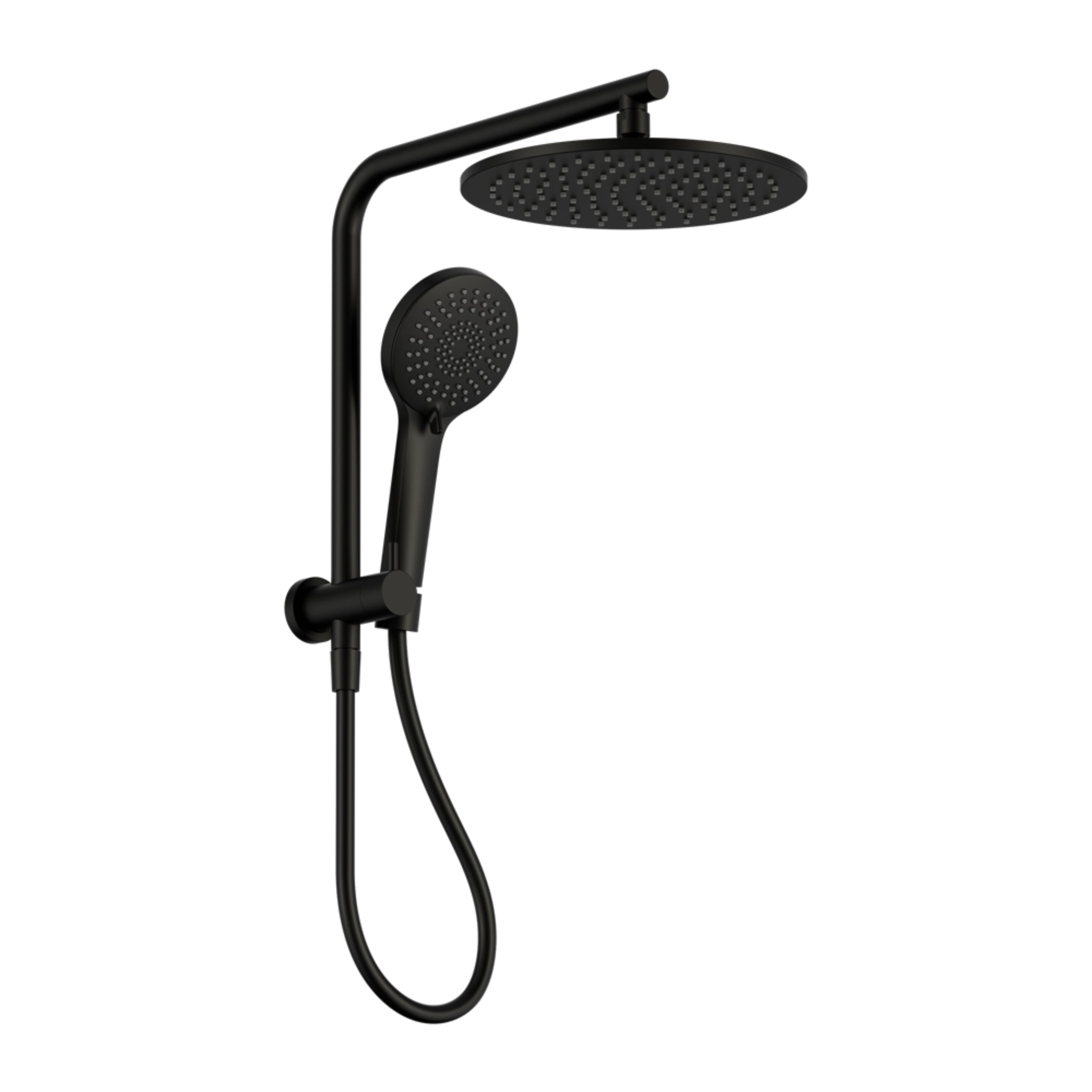 NERO MECCA 2 IN 1 TWIN SHOWER MATTE BLACK