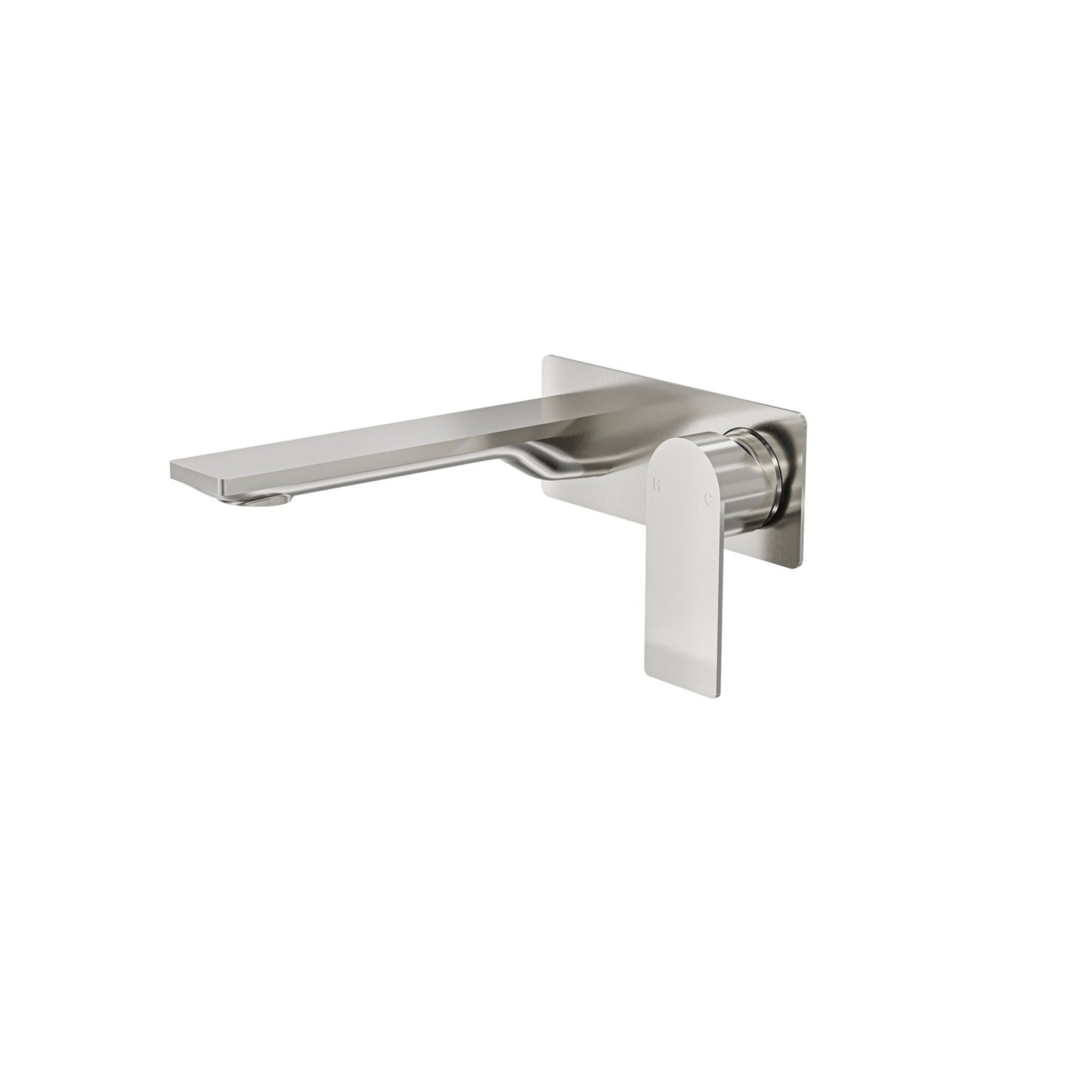 LINSOL VENA LEAD FREE WALL BASIN / BATH MIXER 165MM BRUSHED NICKEL
