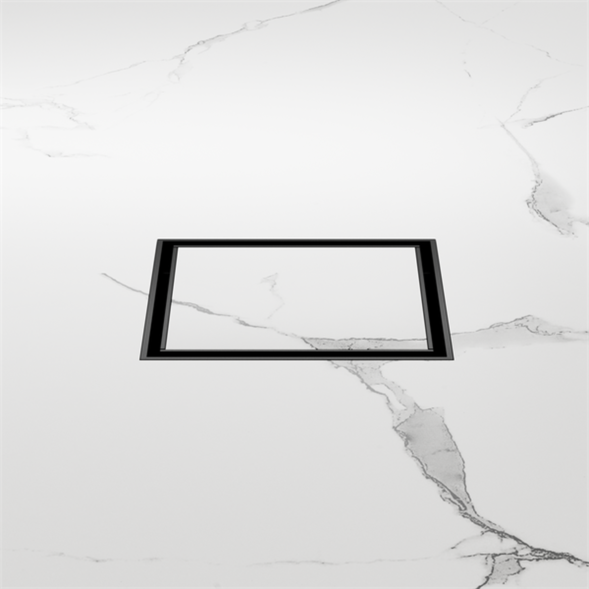 NERO SQUARE TILE INSERT FLOOR WASTE 100MM MATTE BLACK
