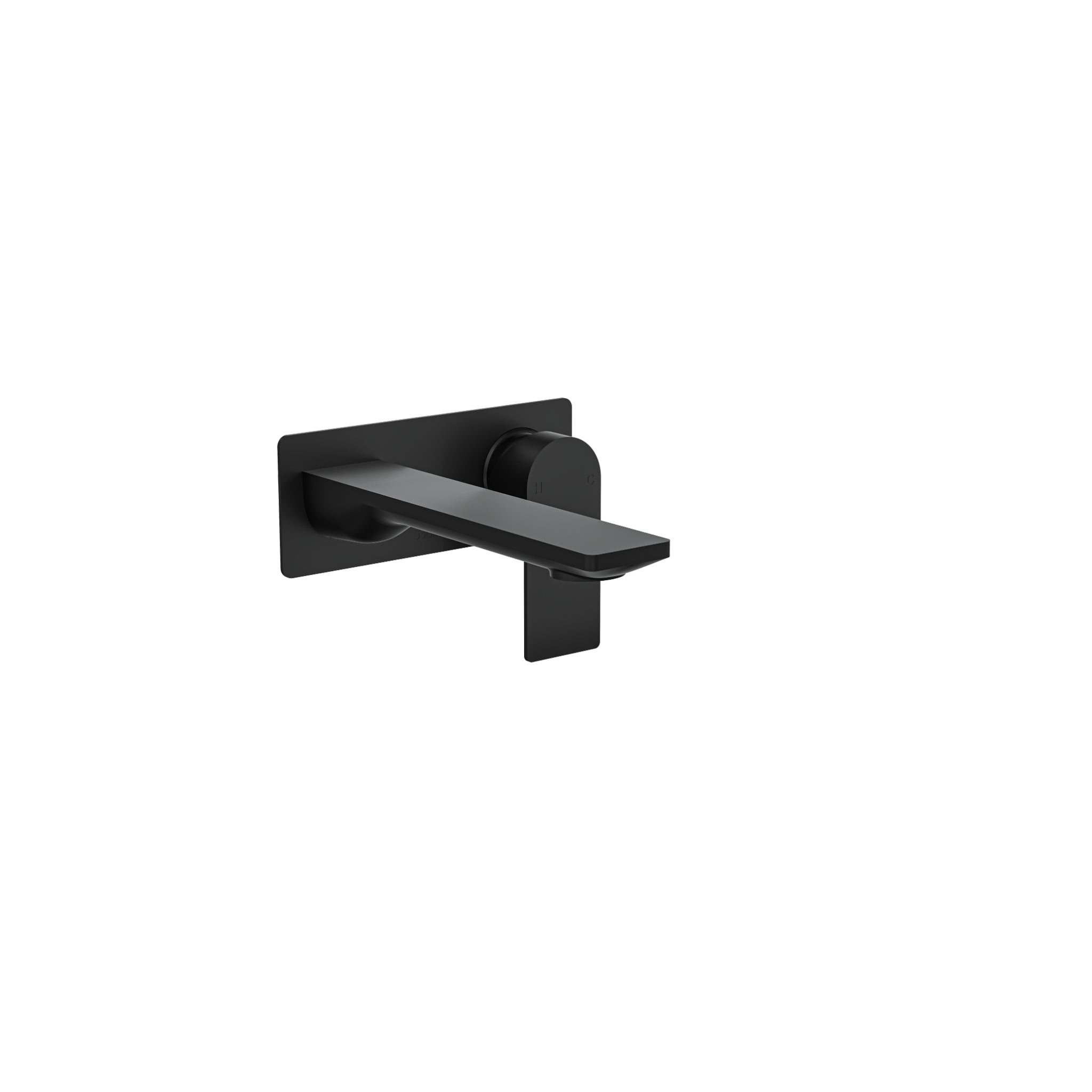 LINSOL VENA LEAD FREE WALL BASIN / BATH MIXER 165MM MATTE BLACK