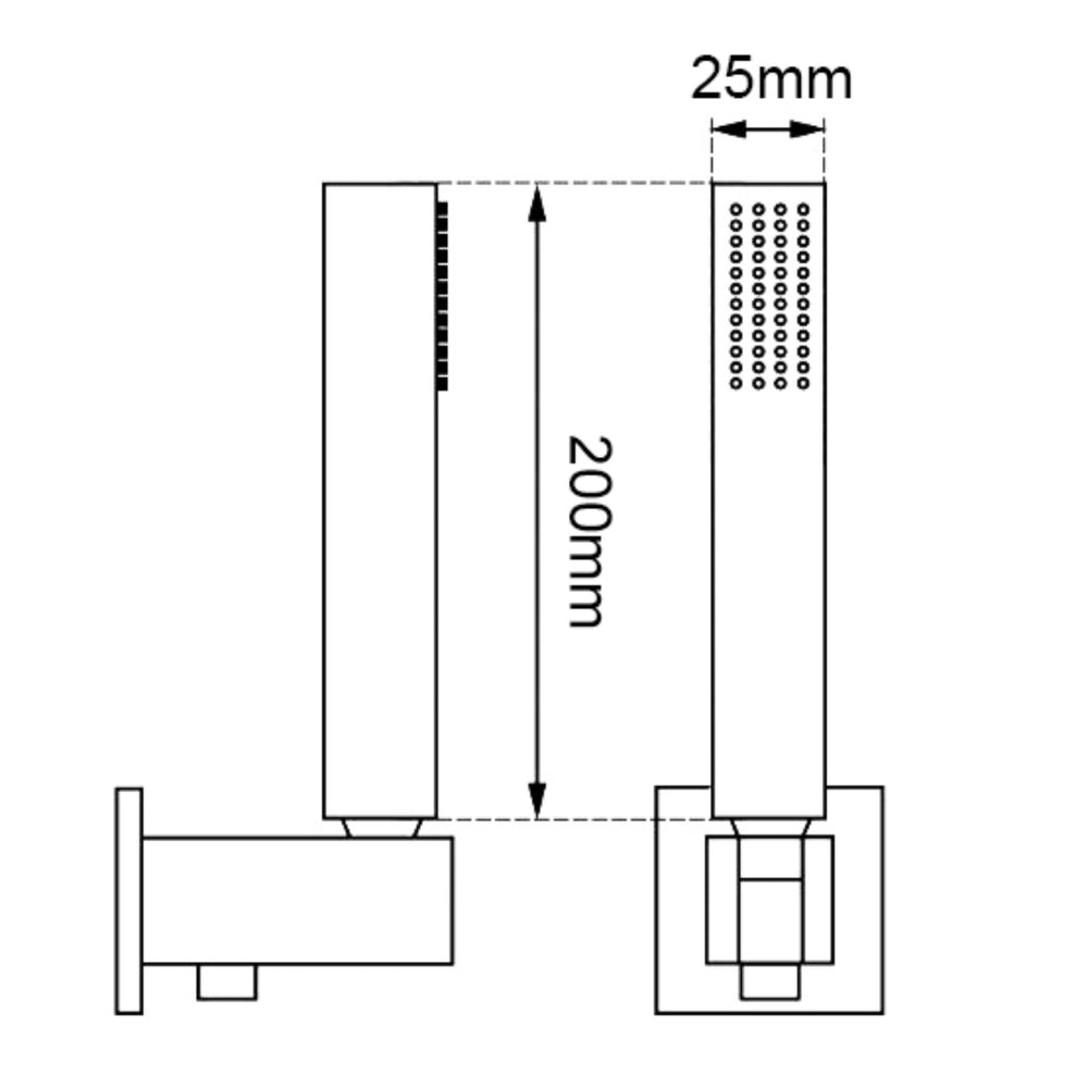 AQUAPERLA HANDHELD SHOWER BRUSHED BRASS