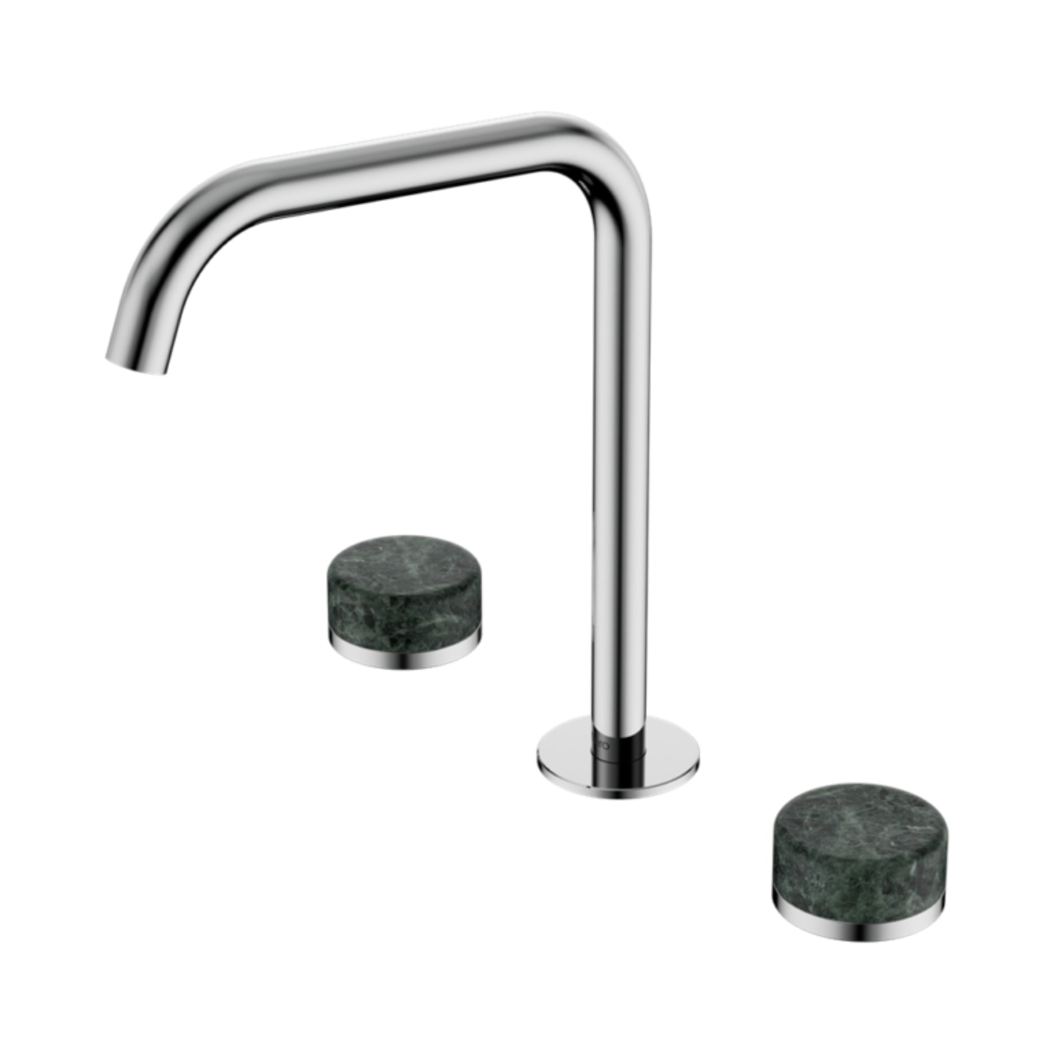 NERO SERENITY BATH/KITCHEN SET EDGE SPOUT WITH VERDE ALPI HANDLE 270MM CHROME