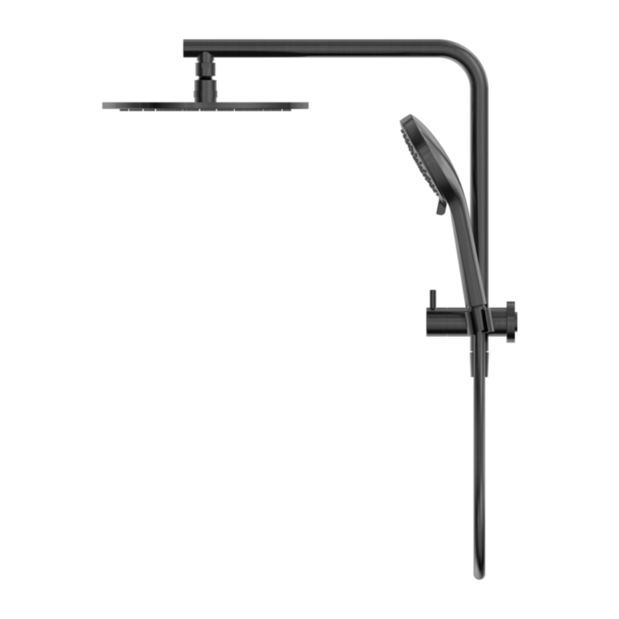 NERO MECCA 2 IN 1 TWIN SHOWER GUN METAL