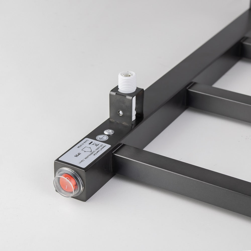 NORICO 6-BAR HEATED TOWEL RAIL GUN METAL 674MM