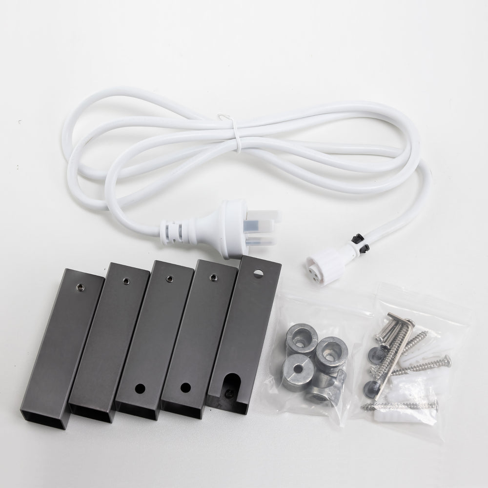 NORICO 6-BAR HEATED TOWEL RAIL GUN METAL 674MM