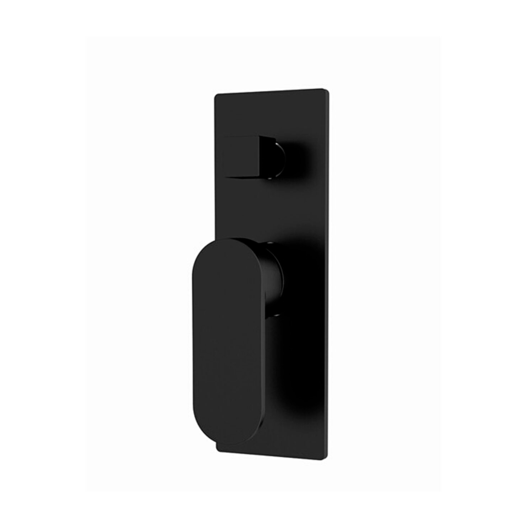 NERO ECCO SHOWER MIXER WITH DIVERTOR 210MM MATTE BLACK