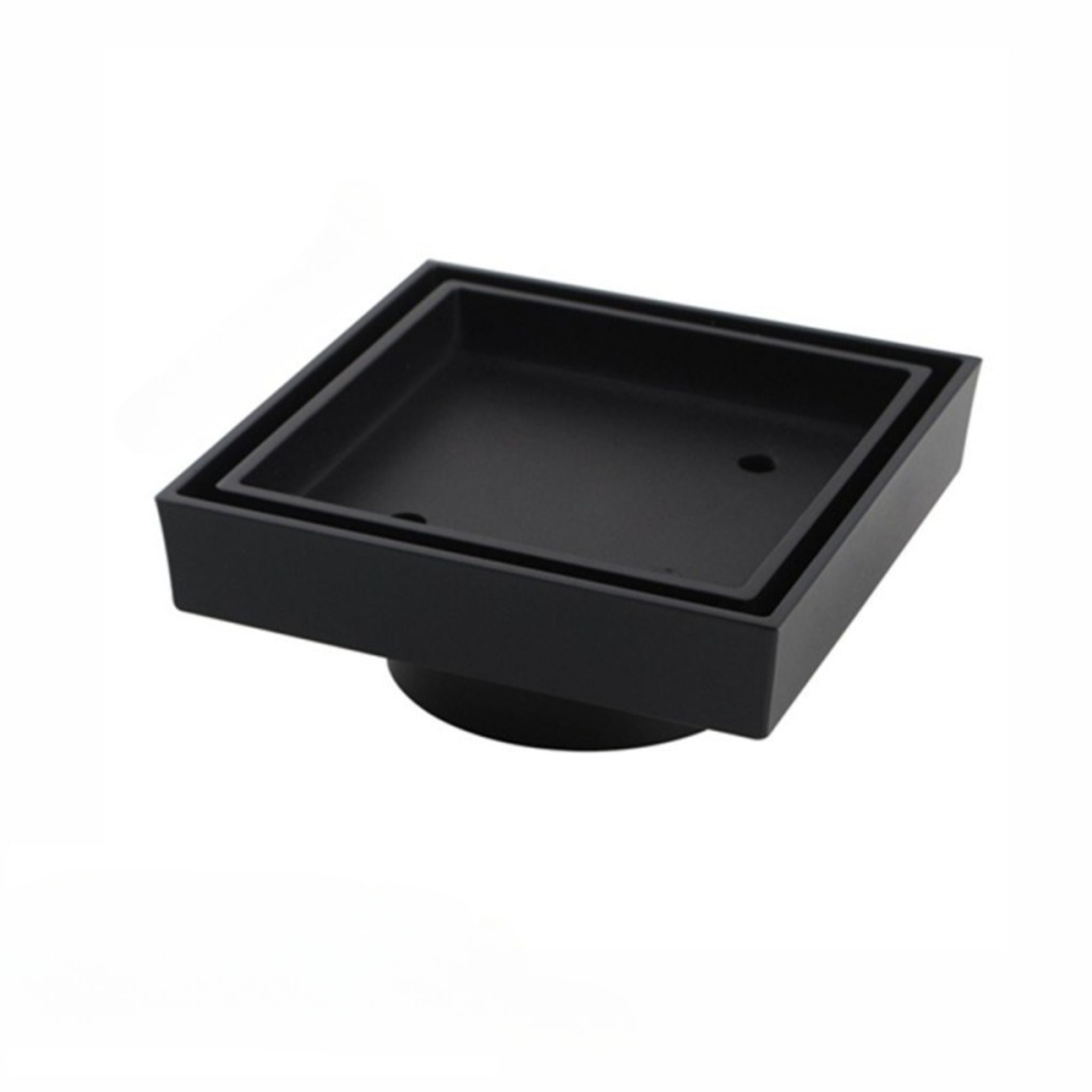 AQUAPERLA TILE INSERT SHOWER GRATE DRAIN BLACK 115MM