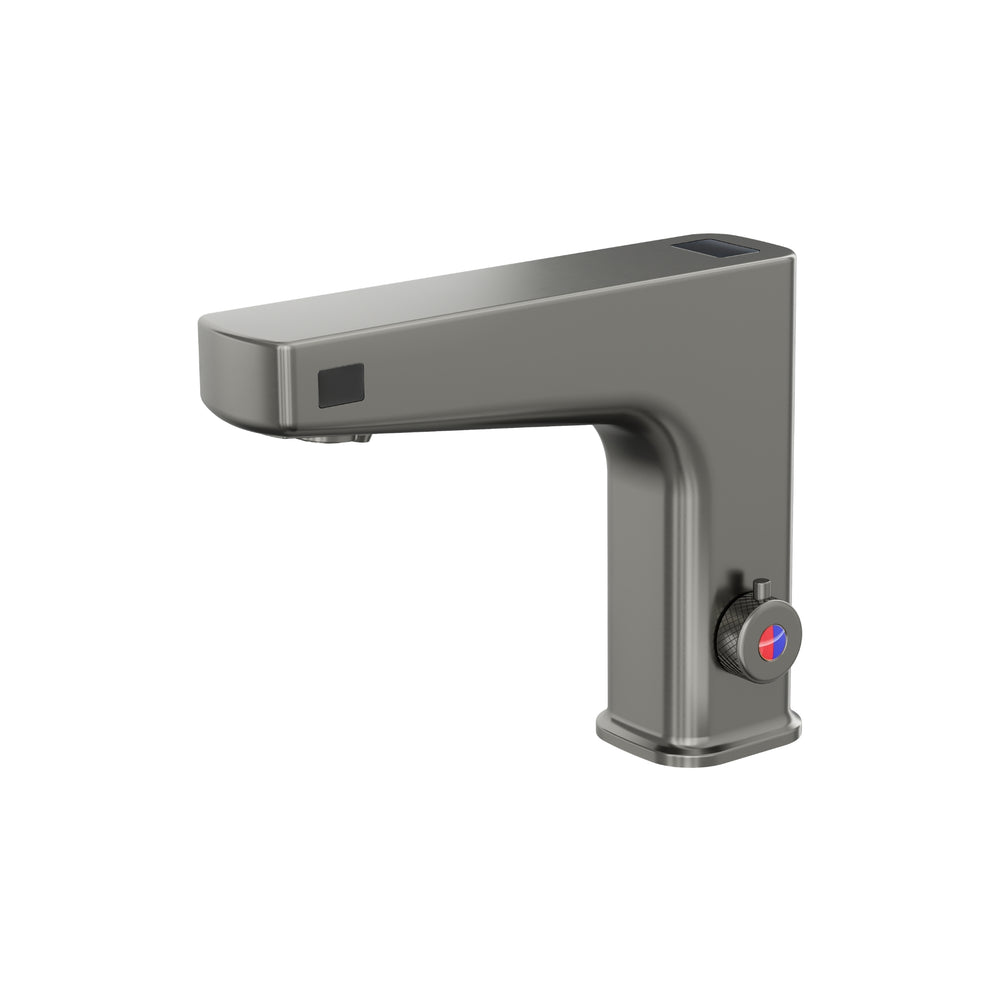 LINSOL SENSOMAX TRIO WAVE SENSOR BASIN MIXER 145MM GUN METAL