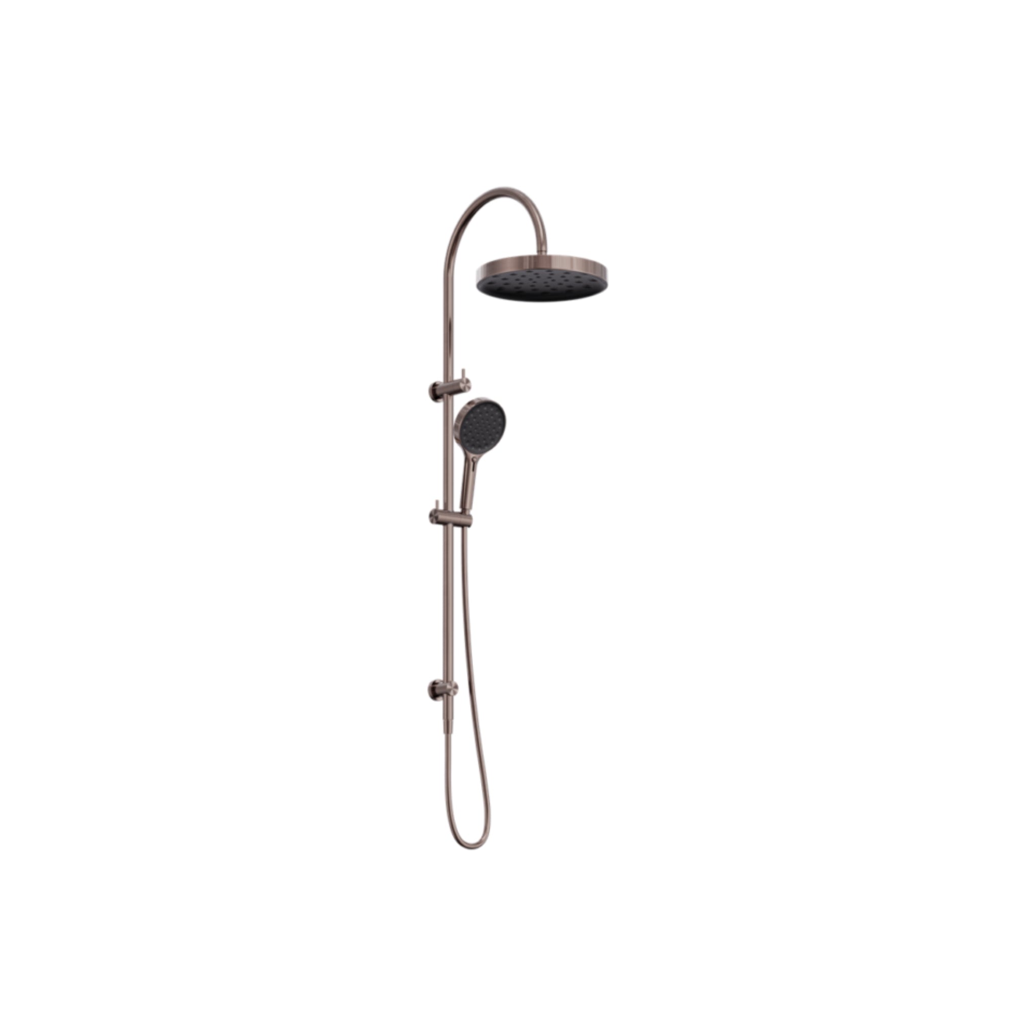 NERO SERENITY TWIN SHOWER BRUSHED BRONZE