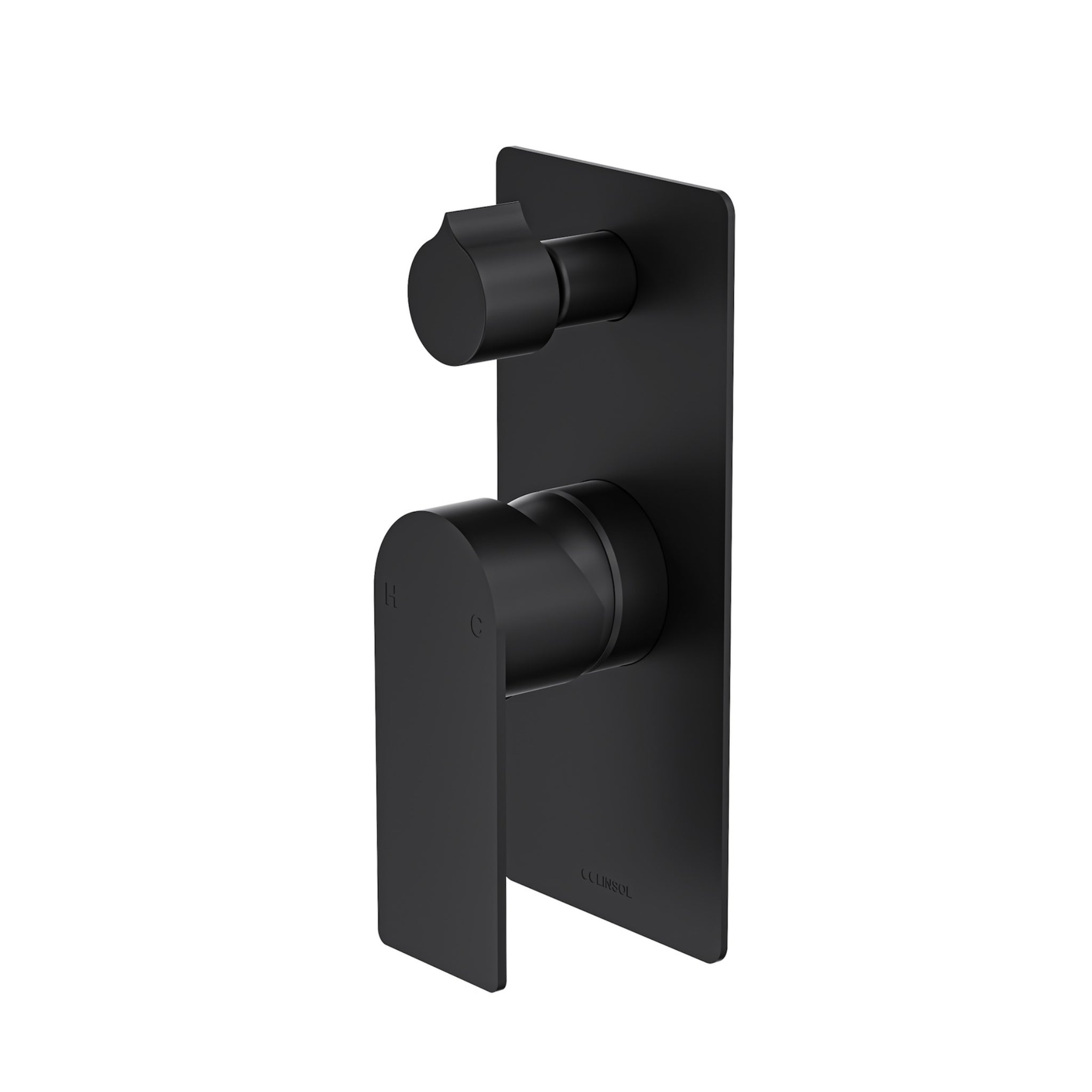 LINSOL VENA LEAD FREE WALL MIXER WITH DIVERTOR MATTE BLACK