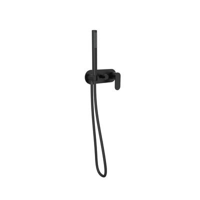 LINSOL CAPO 1-PLATE WALL MIXER WITH HAND SHOWER MATTE BLACK