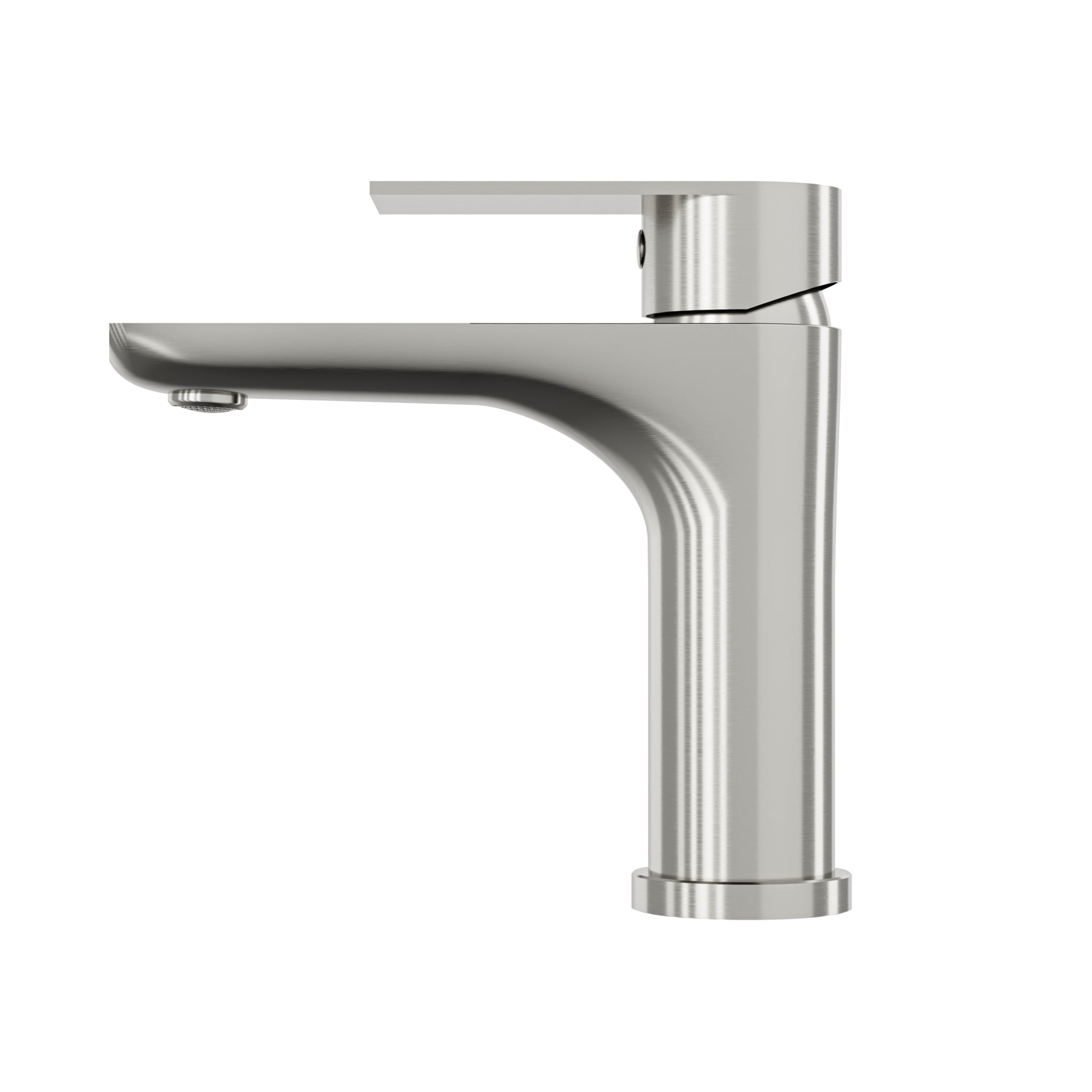 LINSOL VENA LEAD FREE BASIN MIXER 161MM BRUSHED NICKEL
