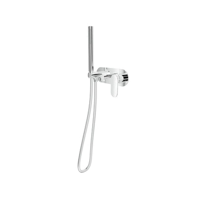 LINSOL CAPO 1-PLATE WALL MIXER WITH HAND SHOWER CHROME