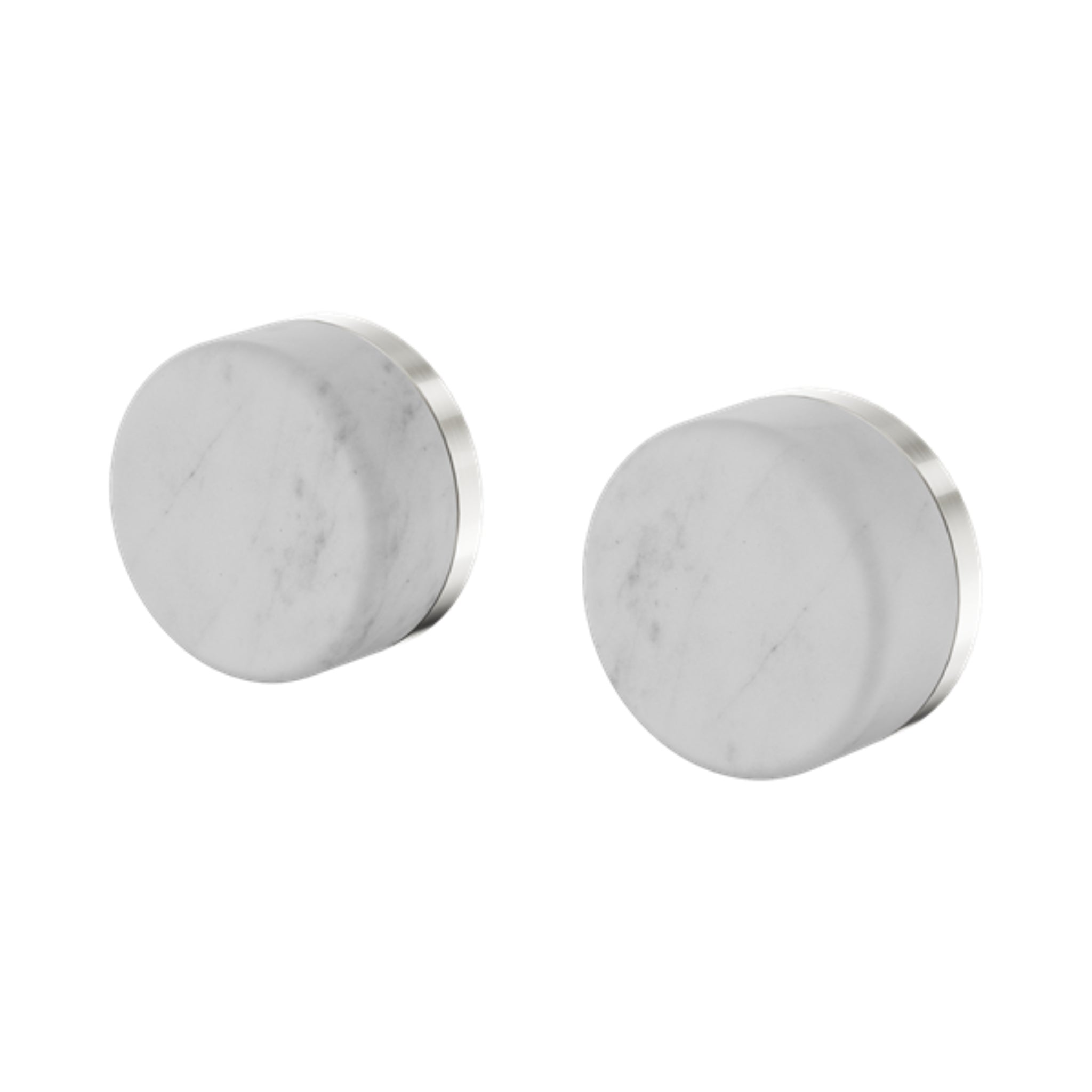 NERO SERENITY WALL TOP ASSEMBLY WITH CARRARA HANDLE BRUSHED NICKEL