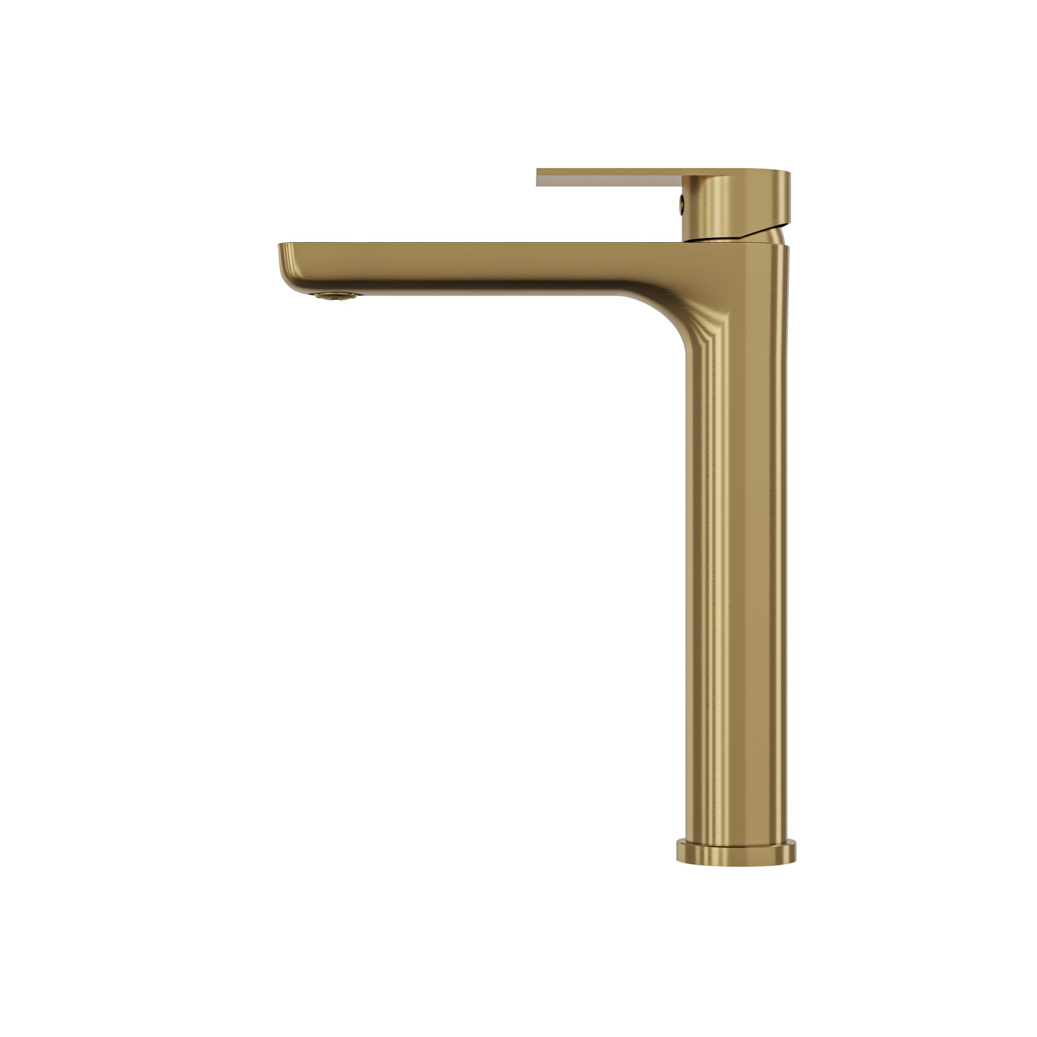 LINSOL VENA LEAD FREE TALL BASIN MIXER 283MM BRUSHED BRASS