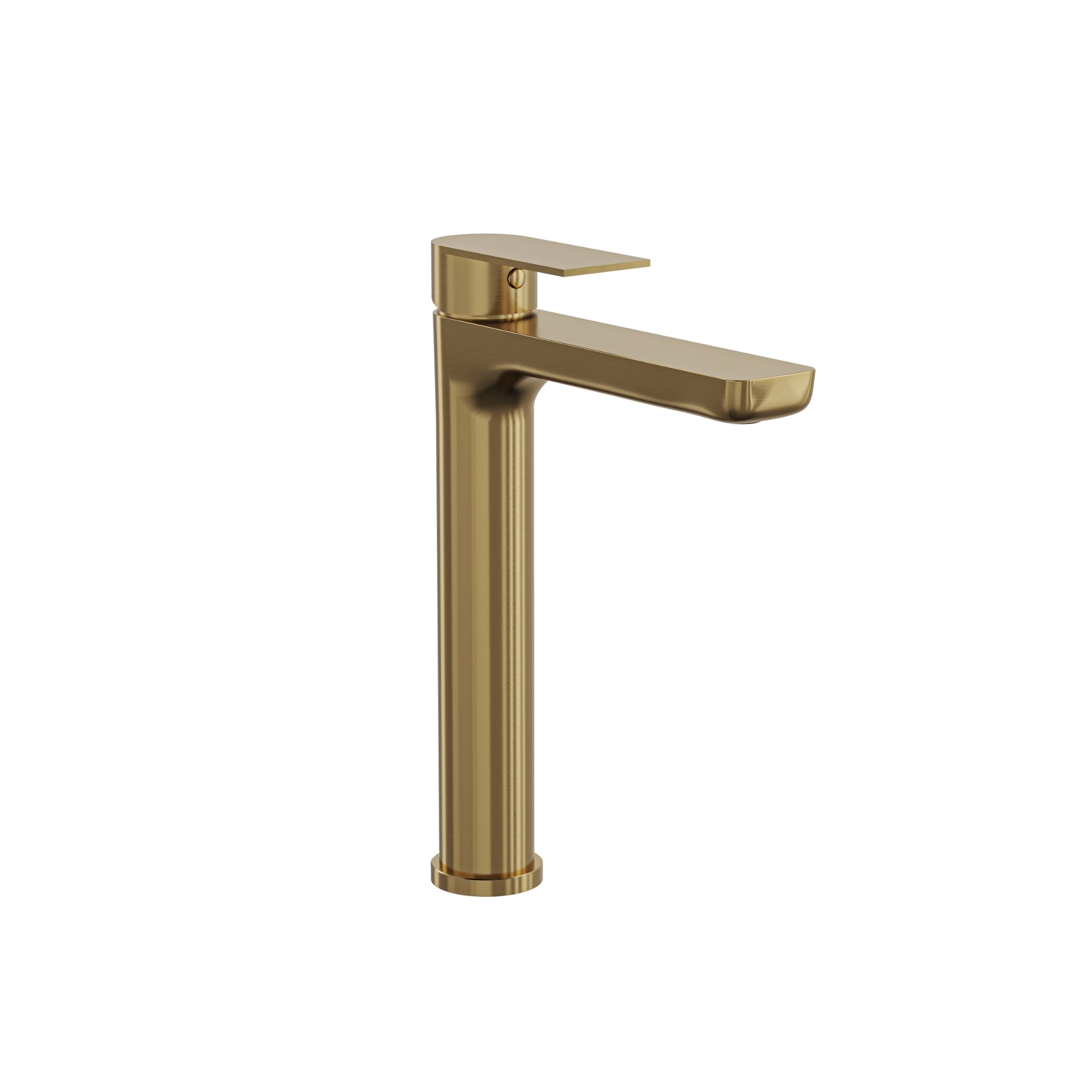 LINSOL VENA LEAD FREE TALL BASIN MIXER 283MM BRUSHED BRASS