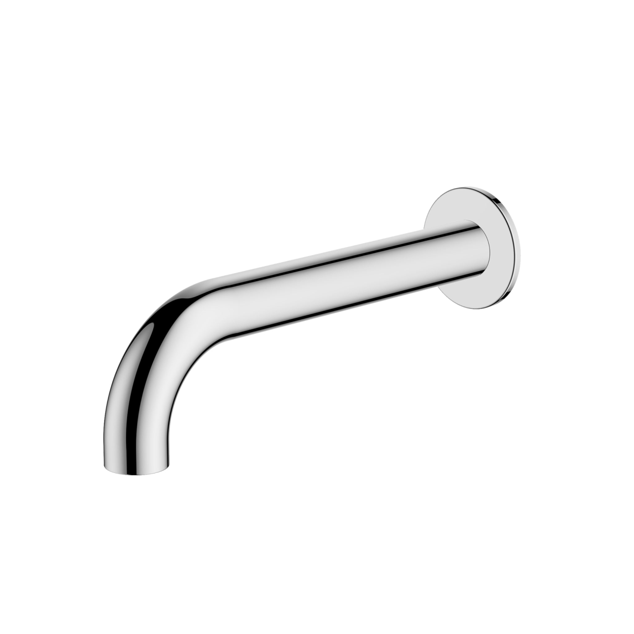 OLIVERI VENICE LEAD FREE CURVED WALL SPOUT 207MM CHROME