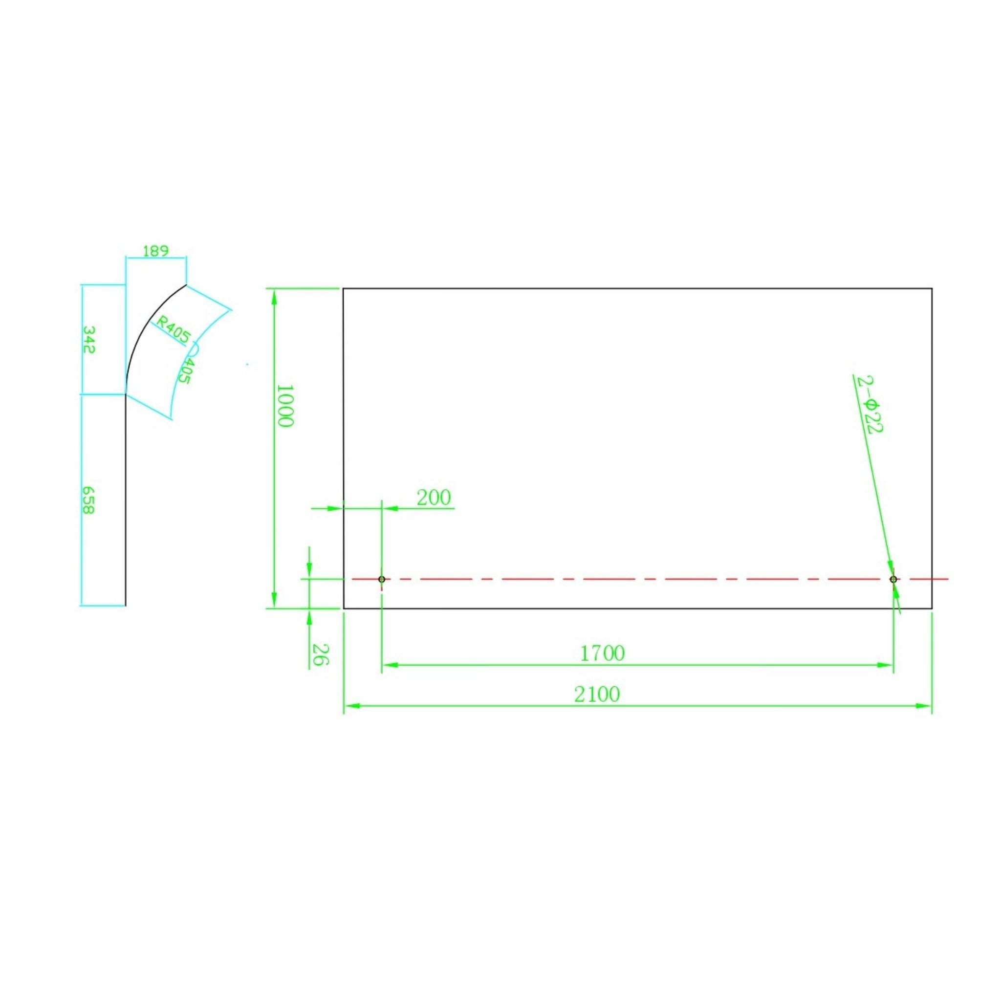 COVEY FRAMELESS WALK IN CURVED SINGLE PANEL SHOWER SCREEN CHROME