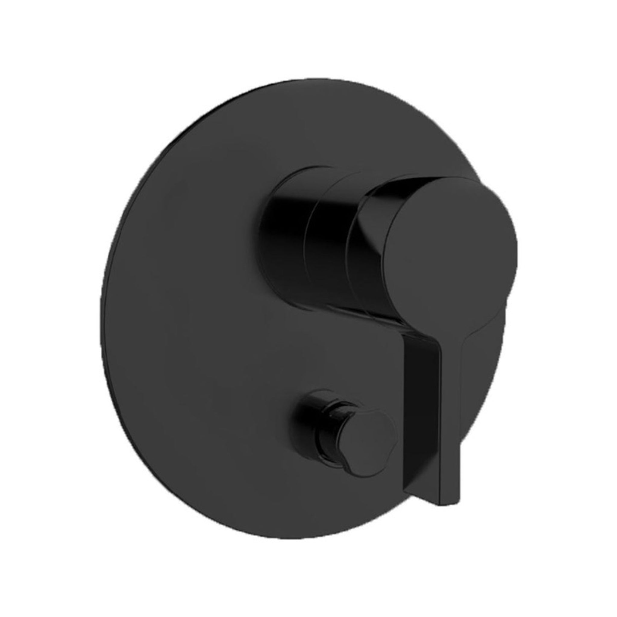 KOHLER COMPONENTS WALL MIXER WITH DIVERTER THIN LEVER HANDLE 160MM MATTE BLACK