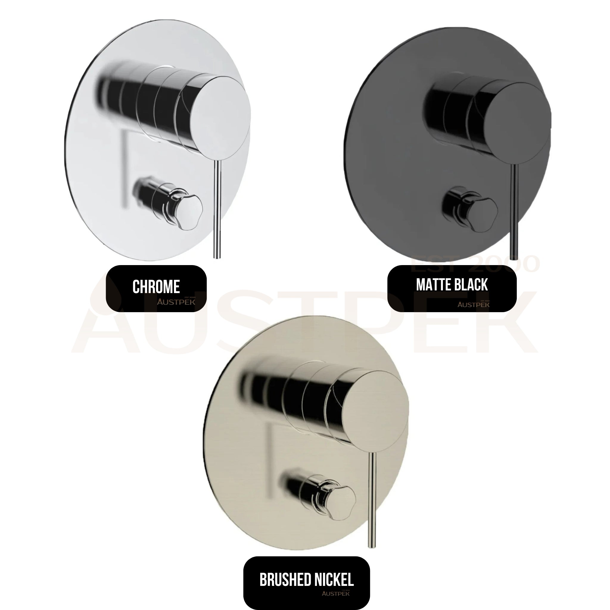 KOHLER COMPONENTS SHOWER / BATH WALL DIVERTER MIXER WITH PIN LEVER HANDLE & VALVE COMPLETE KIT CHROME