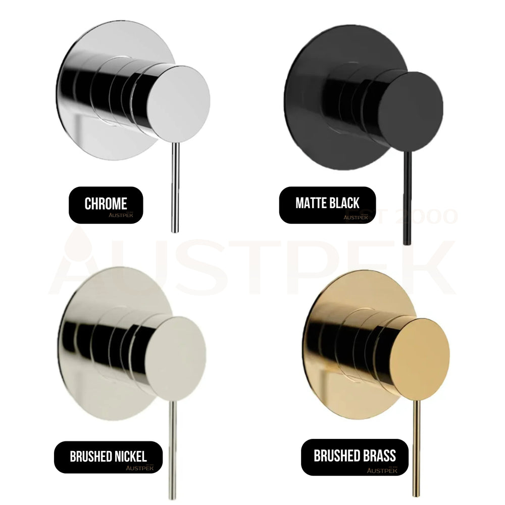 KOHLER COMPONENTS SHOWER / BATH WALL MIXER WITH PIN LEVER HANDLE & VALVE COMPLETE KIT BRUSHED NICKEL
