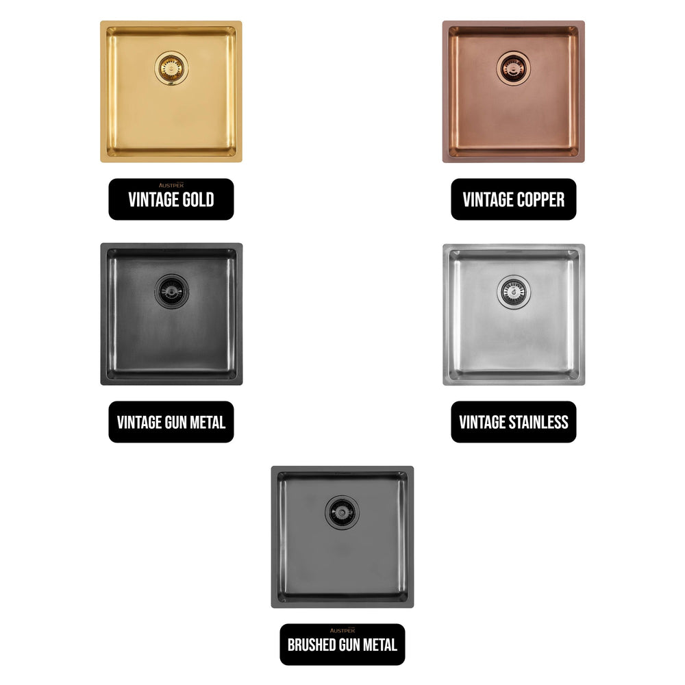 LINSOL FOSTER KE UNDERMOUNT SINK FOSTER VINTAGE BRUSHED STAINLESS 440MM