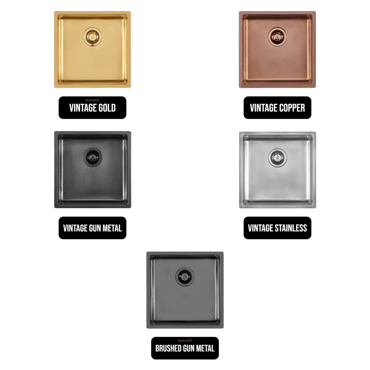 LINSOL FOSTER KE UNDERMOUNT SINK FOSTER VINTAGE BRUSHED STAINLESS 440MM