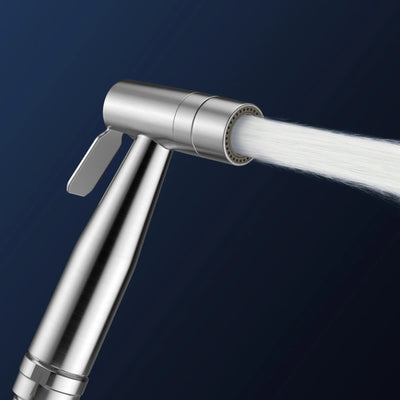 AMOZA HAND SPRAY SET 130MM BRUSHED STAINLESS STEEL