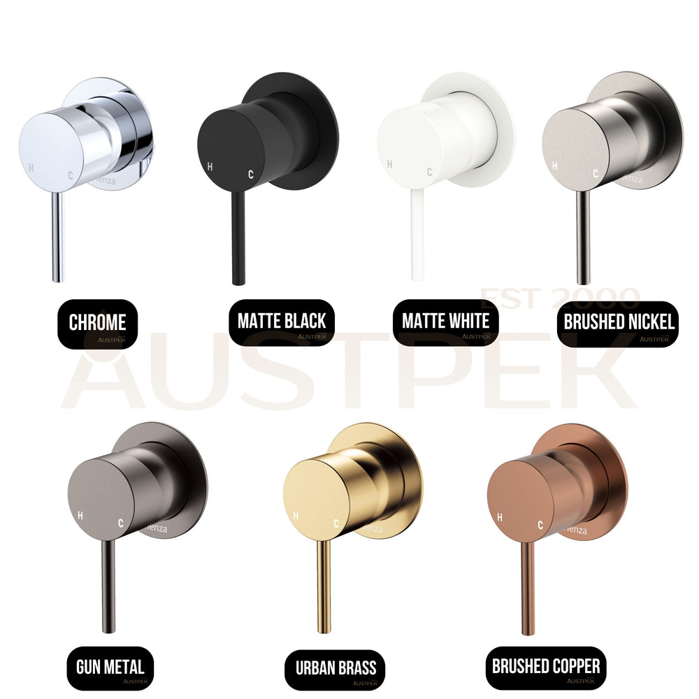 FIENZA KAYA WALL MIXER SMALL ROUND PLATE CHROME