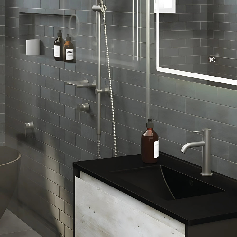 FIENZA KAYA BASIN MIXER 189MM GUN METAL