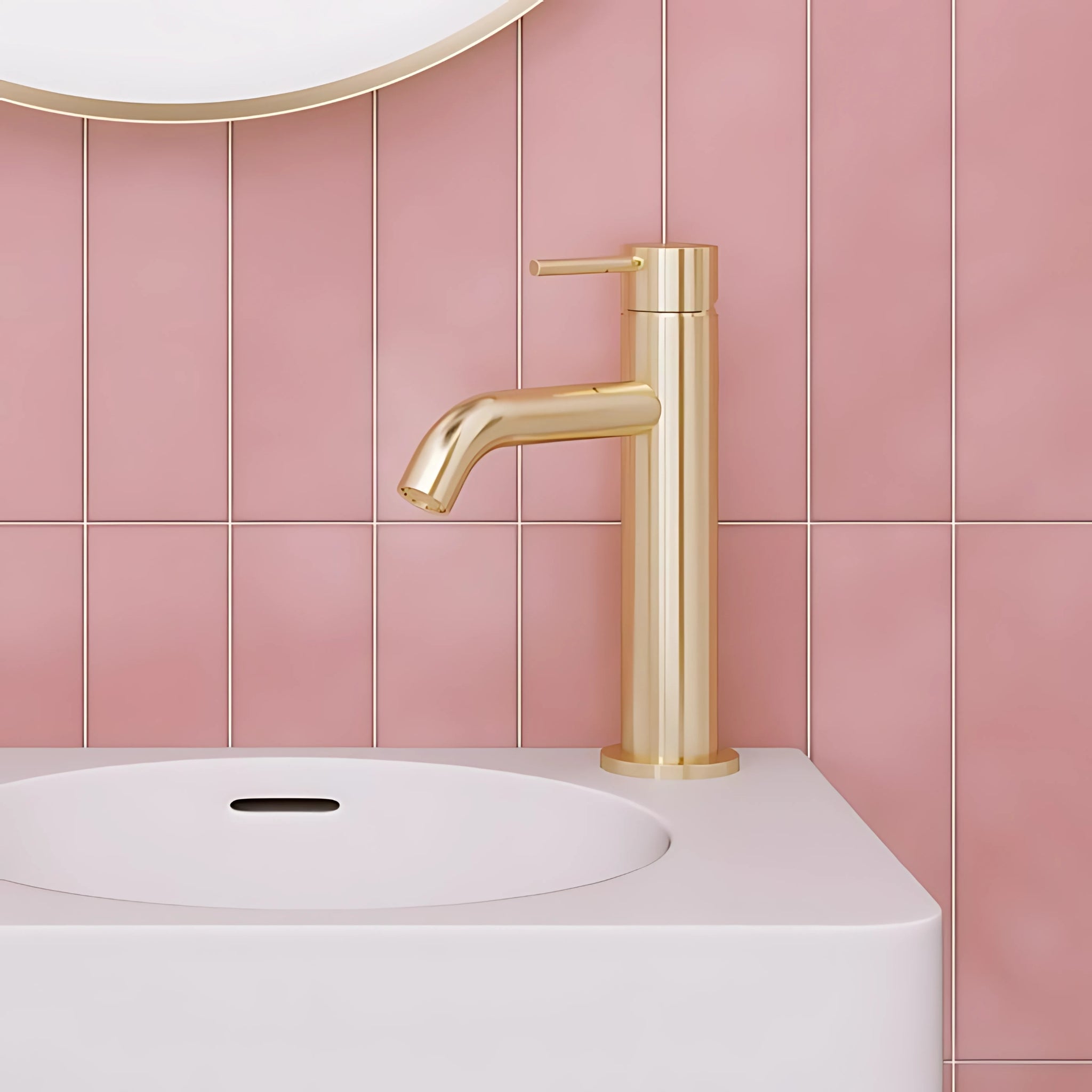 FIENZA KAYA BASIN MIXER 189MM URBAN BRASS