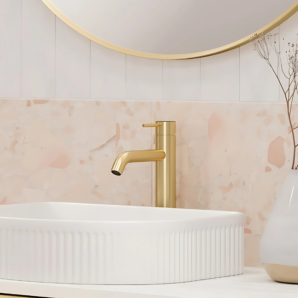 FIENZA KAYA BASIN MIXER 244MM URBAN BRASS