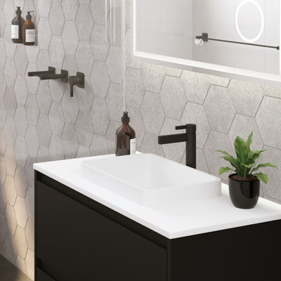 FIENZA SANSA BASIN MIXER 190MM MATTE BLACK