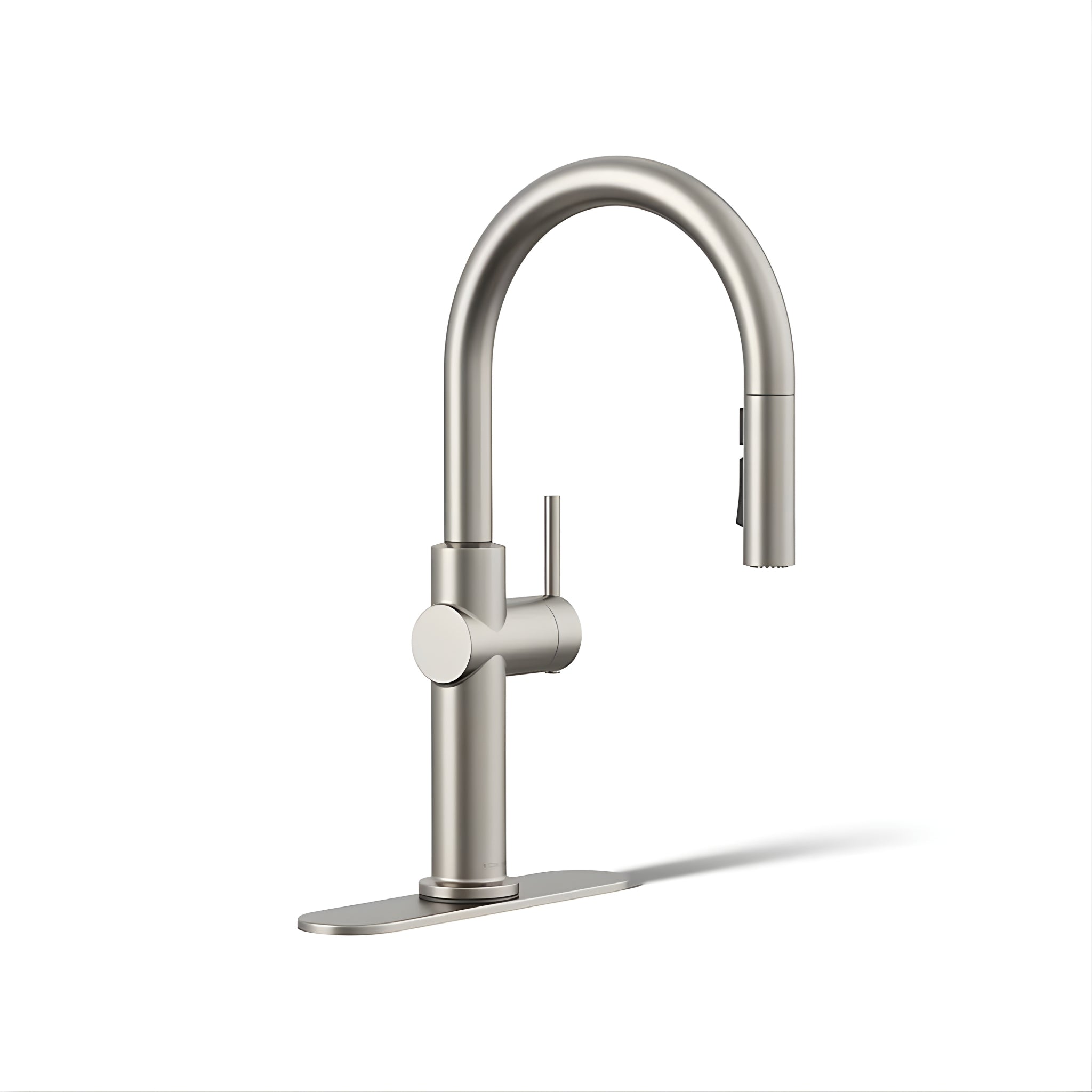 KOHLER CRUE PULL-DOWN KITCHEN MIXER 434MM VIBRANT BRUSHED STEEL